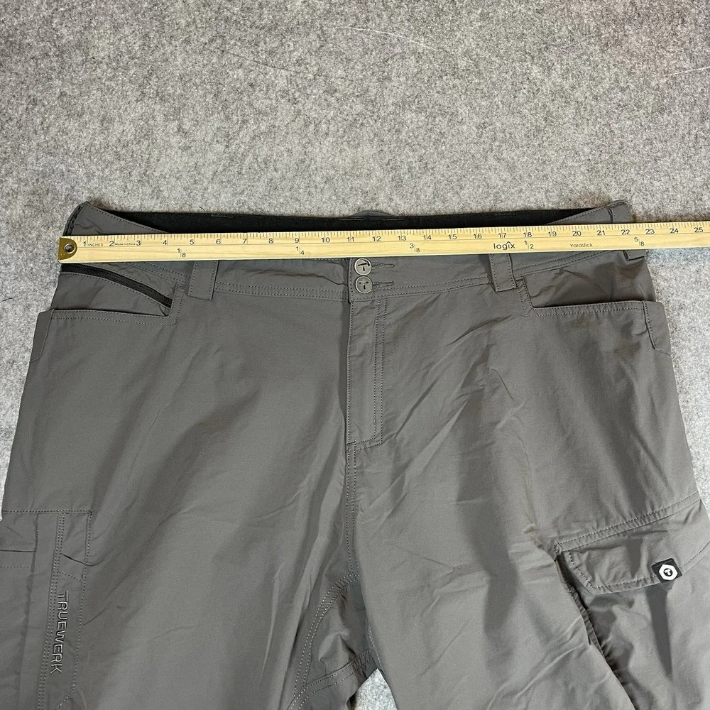 Truewerk T1 Werkpant 44x30 Gray Outdoors Cargo Tech Workwear Minimalist Utility